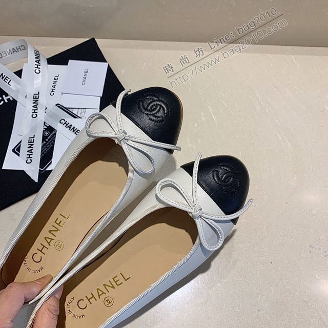 Chanel女鞋 香奈兒頂級芭蕾舞鞋 Chanel羊皮舒適平底鞋  naq1078